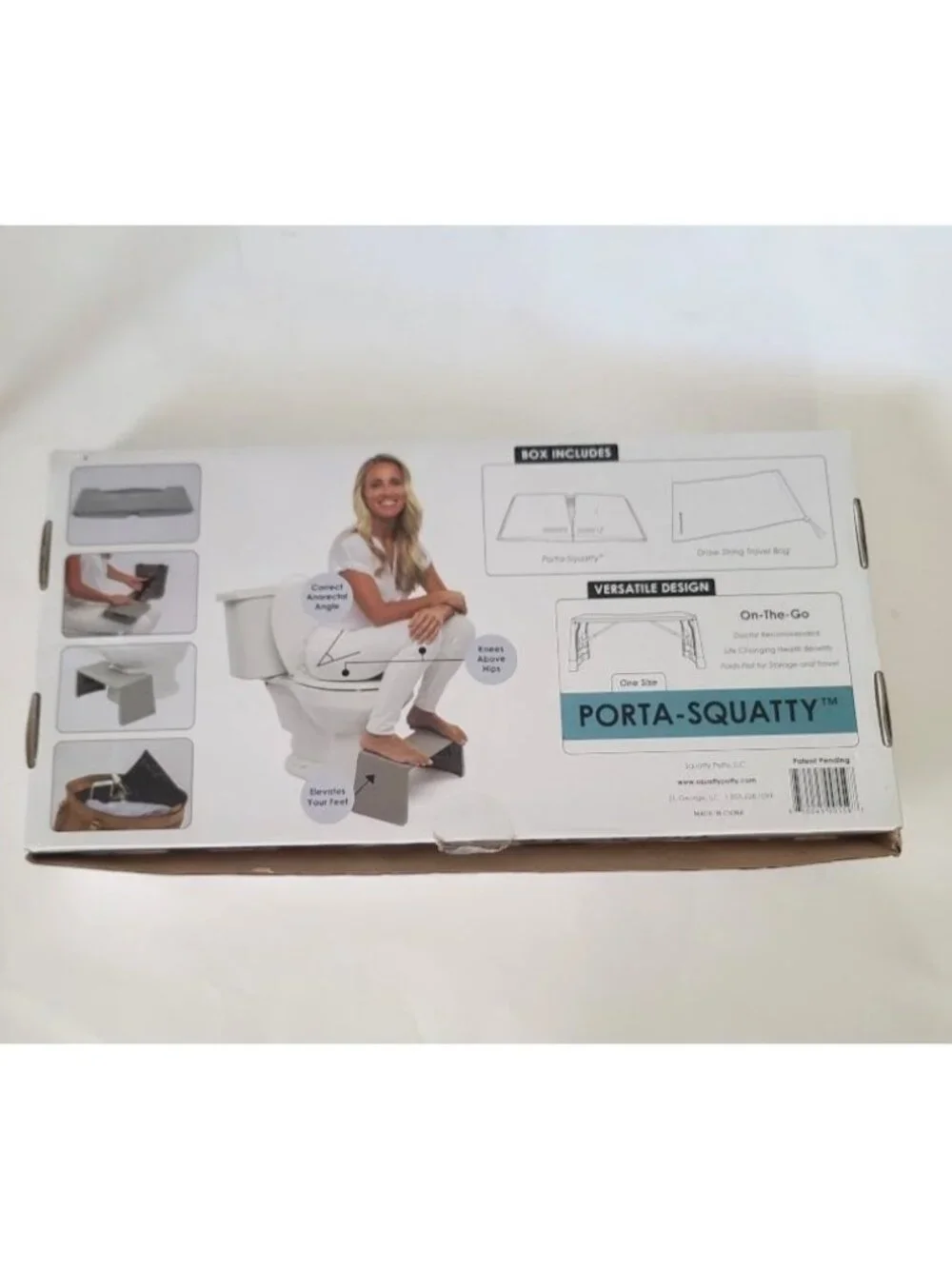 Squatty Potty Porta Squatty Foldable Toilet Stool Portable Office Travel NEW